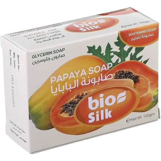 BioSilk | Glycerin Soap with Papaya | 100 gm