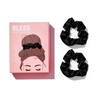 Bless | Scrunchie - Black | 2 Pcs