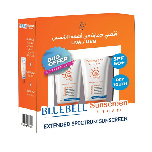 Bluebell | Sunscreen Cream Dry Touch | Duo Offer