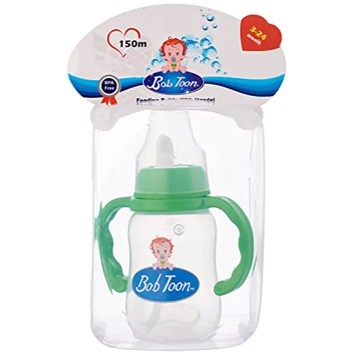 Bob Toon | Baby Bottle with Handle Green | 150ml