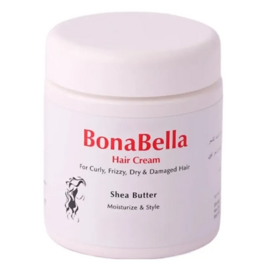 BonaBella | Hair Cream with Shea Butter for Curly, Frizzy, Dry & Damaged Hair | 200gm