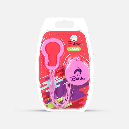 Bubbles | Baby Pacifier Chain Pink | 1 Pc
