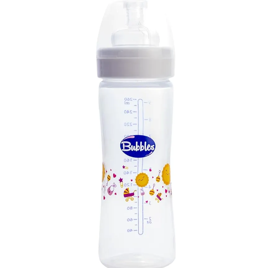 Bubbles | Classic Feeding Bottle without Hand White | 270ml