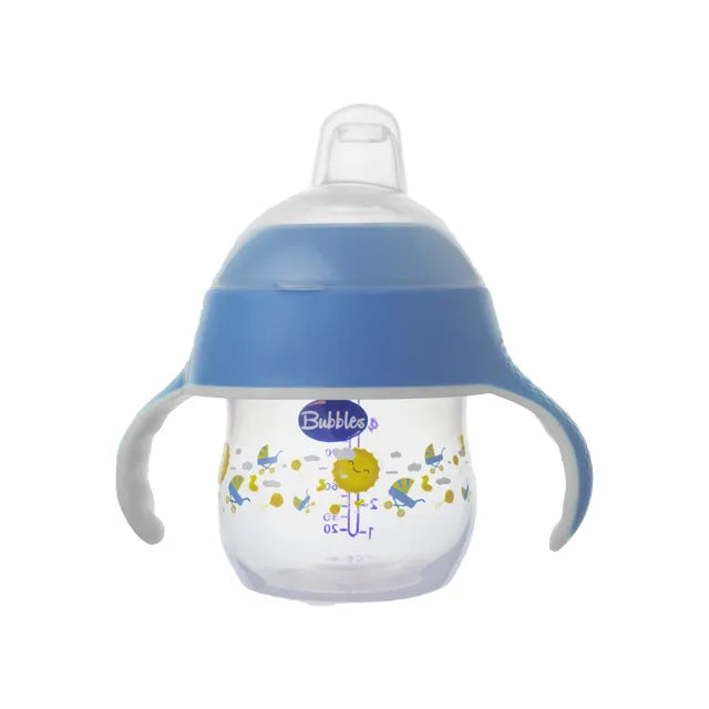 Bubbles | Natural Feeding Bottle with Hand Blue | 150ml