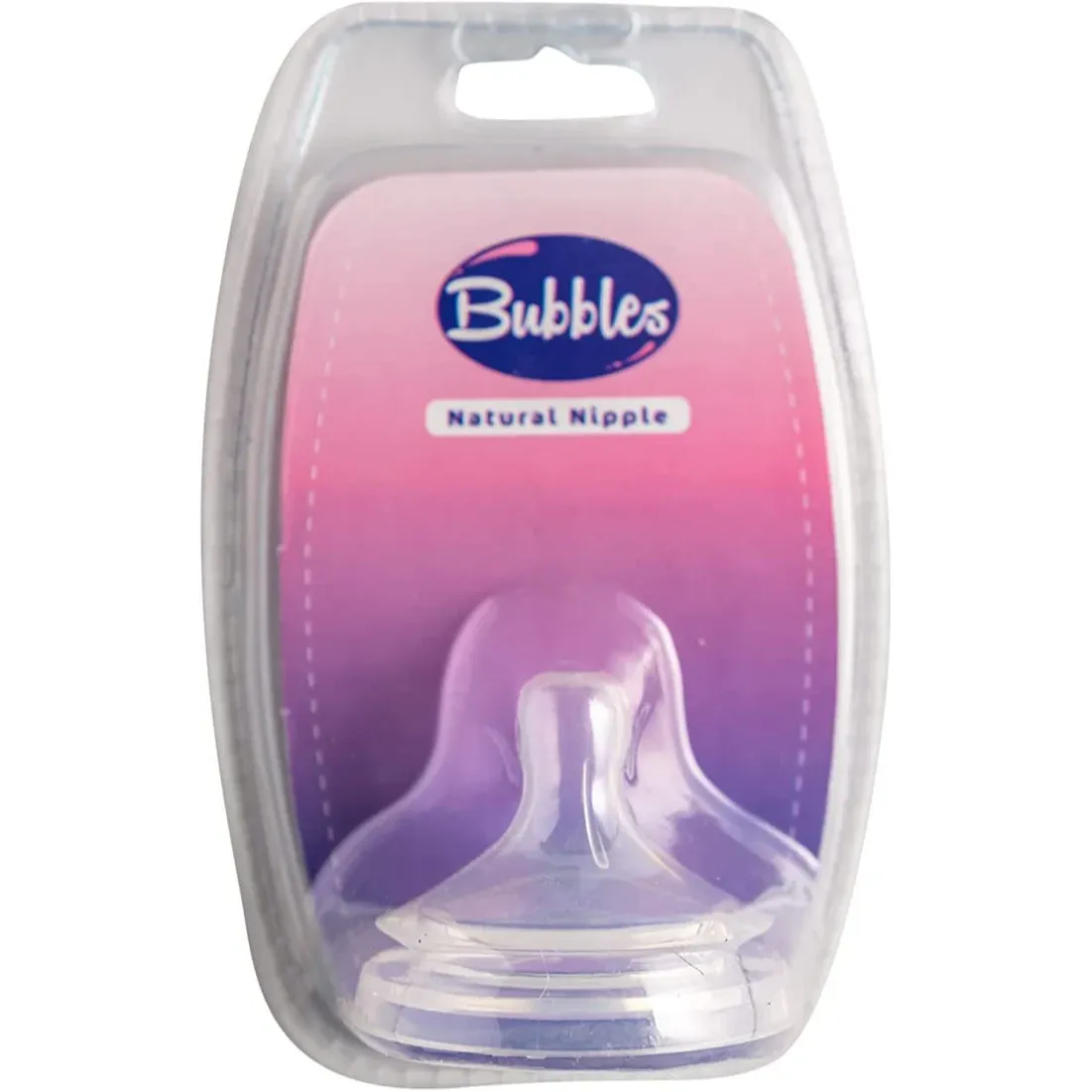 Bubbles | Natural Slow Flow Nipple 12M