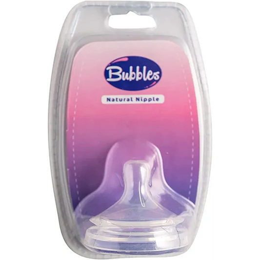 Bubbles | Natural Slow Flow Nipple 6M