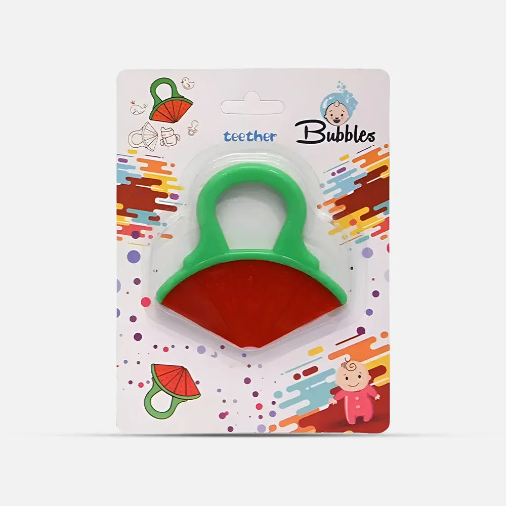 Bubbles | Watermelon Shaped Baby Teether Red and Green