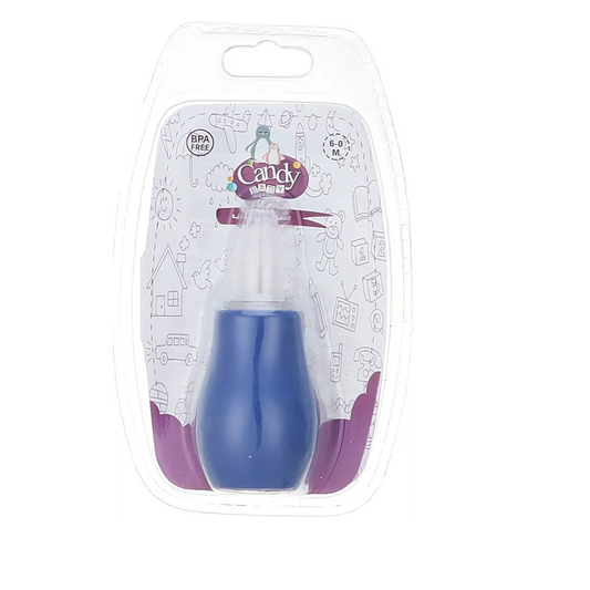 Candy Baby | Blue Silicone Nasal Aspirator 0-6M | 1 Pc