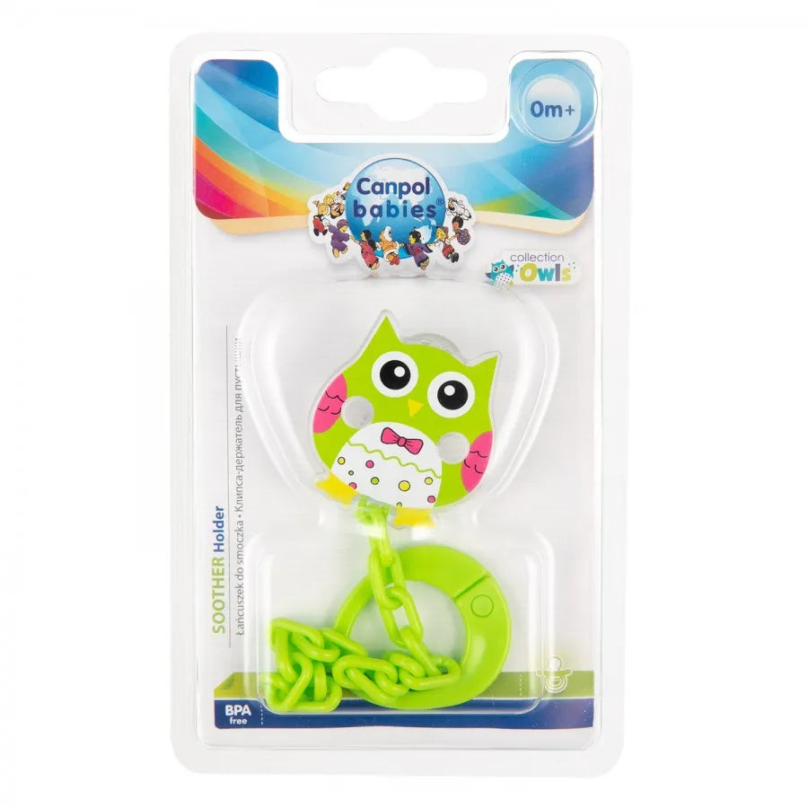 Canpol Babies | Green Soother Holder +0M | 1 Pc
