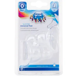 Canpol Babies | Mini Universal Silicone Teats +0M | 2 Pcs
