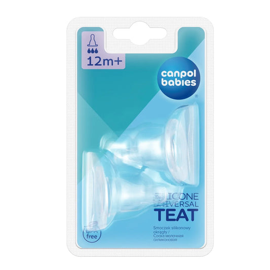 Canpol Babies | Teat Silicone Universal +12M | 2 Pcs