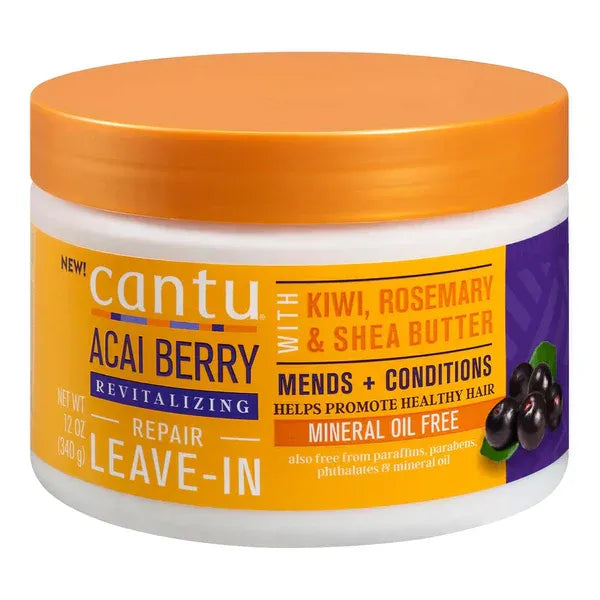 Cantu | Acai Berry Revitalizing Leave-In Repair Cream | 340gm