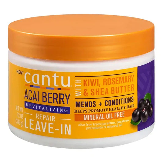 Cantu | Acai Berry Revitalizing Leave-In Repair Cream | 340gm