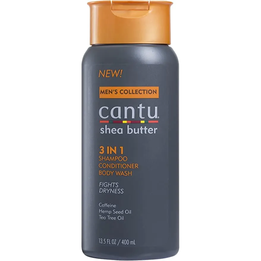 Cantu | Men's 3 In 1 Shampoo Conditioner and Body Wash | 400ml