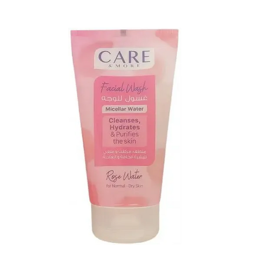 Care & More | Facial Wash Rose Water For Dry Skin | 150ml