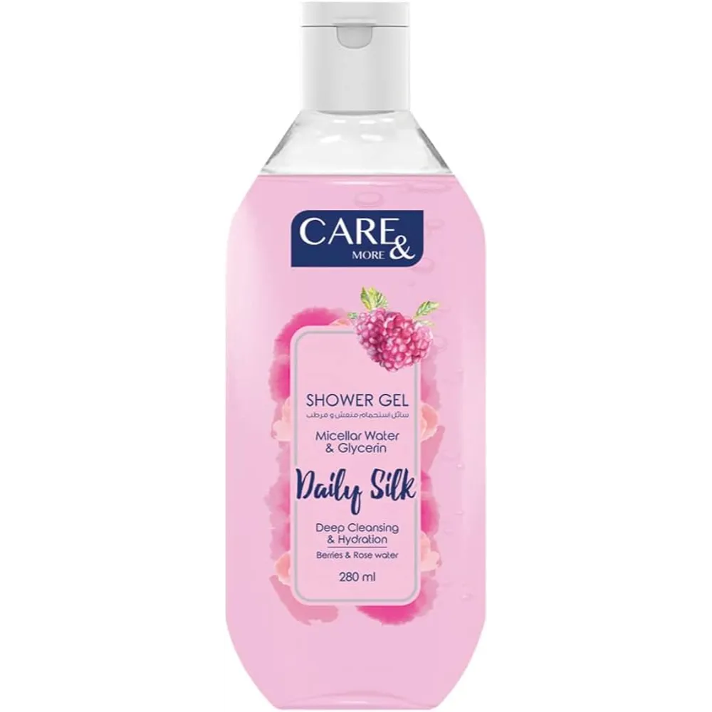 Care & More | Micellar Shower Gel With Berries & Rose water | 280ml