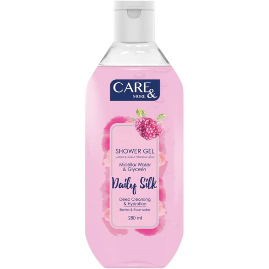 Care & More | Micellar Shower Gel With Berries & Rose water | 280ml