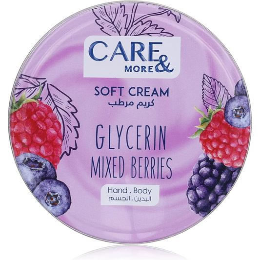 Care & More | Soft Cream with Glycerin Mixed Berries | 75ml