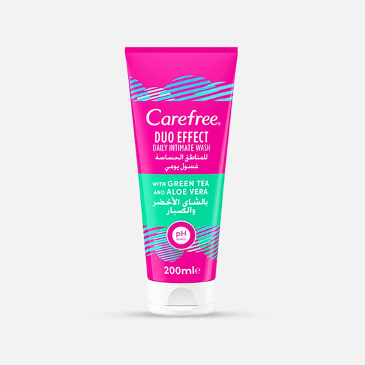Carefree | Daily Intimate Wash Duo Effect with Green Tea and Aloe Vera | 200ml