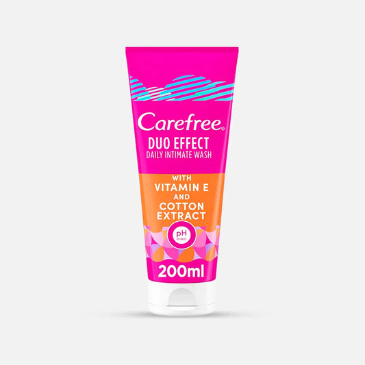 Carefree | Duo Effect Daily Intimate Wash with Vitamin E and Cotton Extract | 200ml