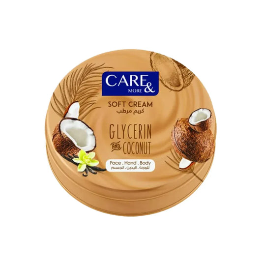 Care & More | soft cream with glycerin coconut | 250ml