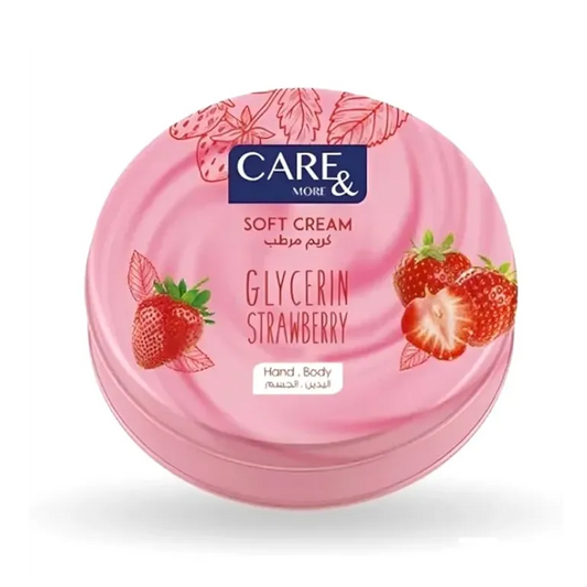 Care & More | Glycerin Cream Strawberry | 250ml