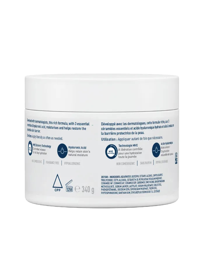 CeraVe Moisturizing Cream 340g product details
