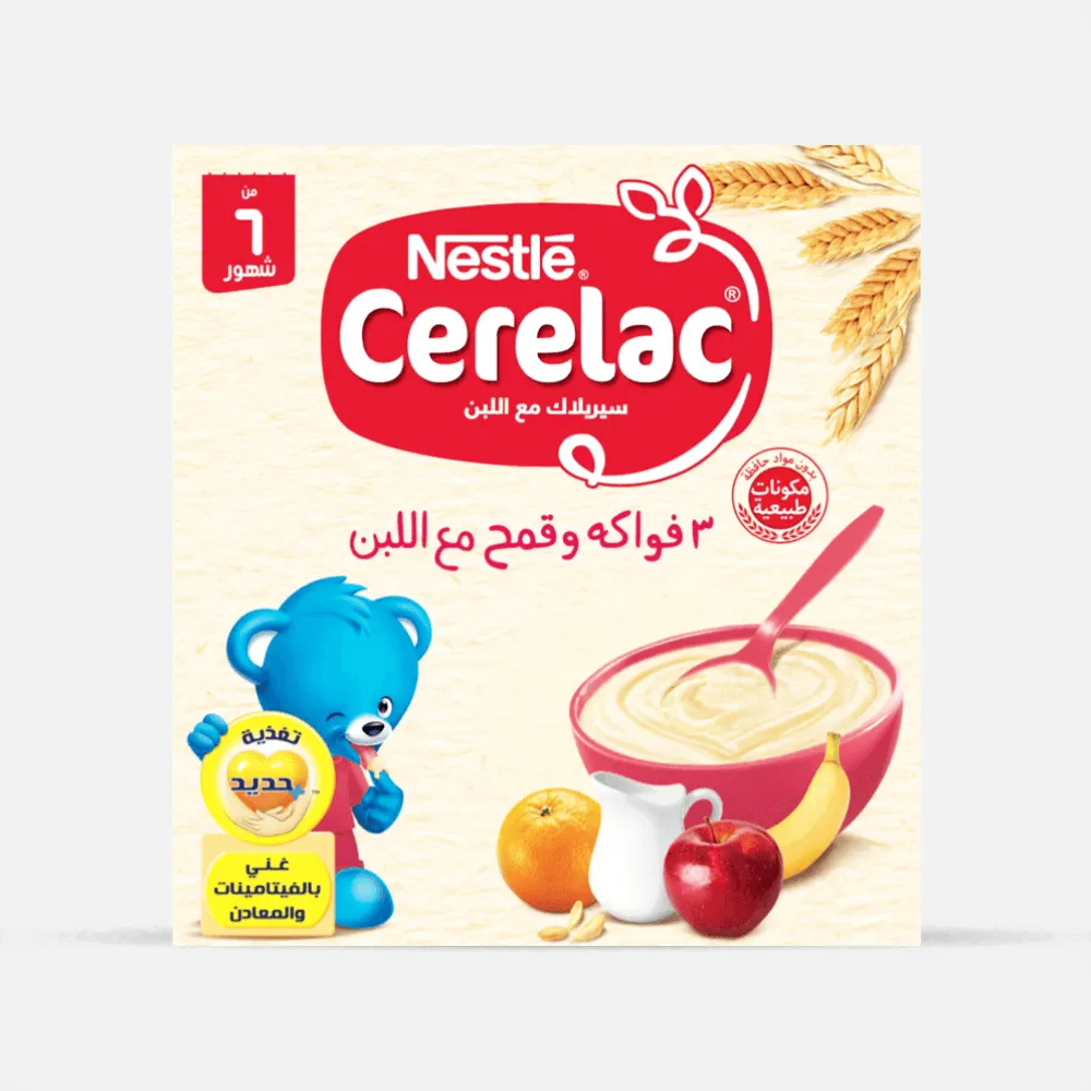 Cerelac | 3 Fruits With Wheat & Milk with Iron + Vitamins & Probiotics | 125gm