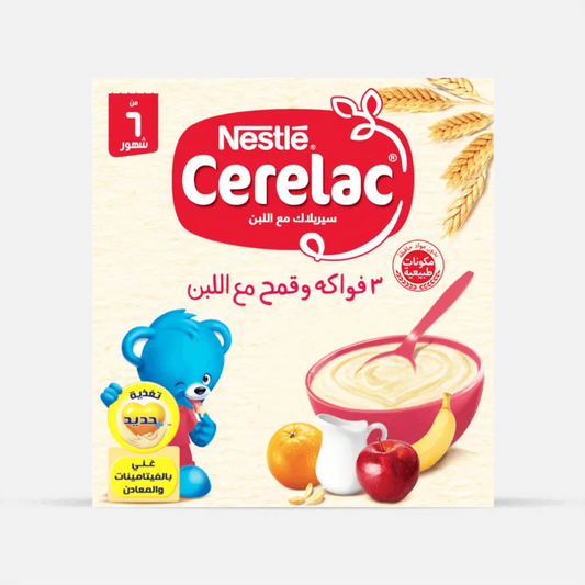 Cerelac | 3 Fruits With Wheat & Milk with Iron + Vitamins & Probiotics | 125gm