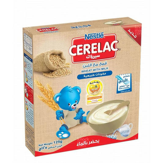 Nestle | Cerelac | Wheat & Milk With Iron + Vitamins & Probiotics from 6+months | 125gm