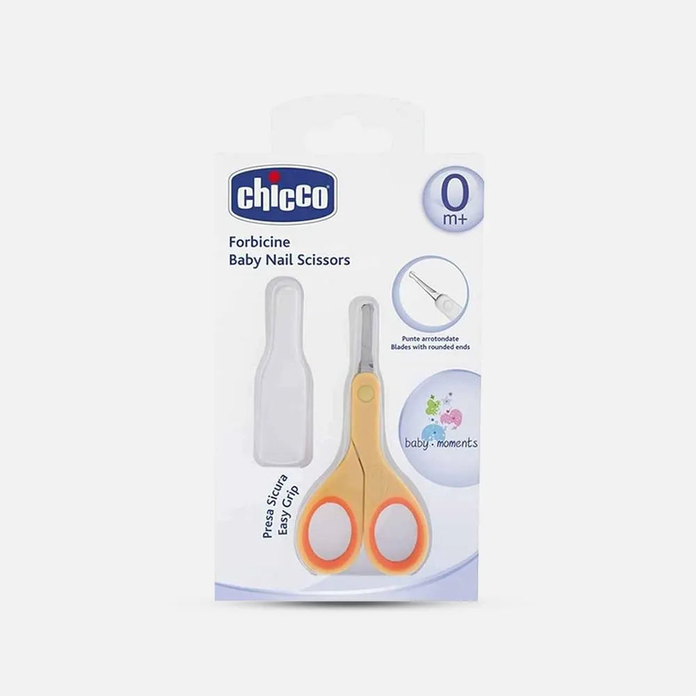 Chicco | Baby Moments Round Tip Baby Nail Scissors 0M+ Orange | 1 Pc