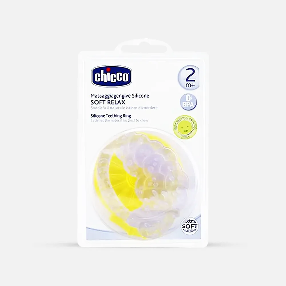 Chicco | Soft Silicone Teether Relax 2M+ | 2 Pcs
