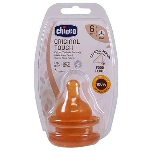 Chicco | Teat Original Touch +6M | 2 Pcs