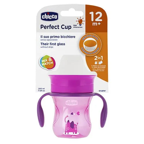 Chicco | Transition Cup Pink 12M+ | 200ml