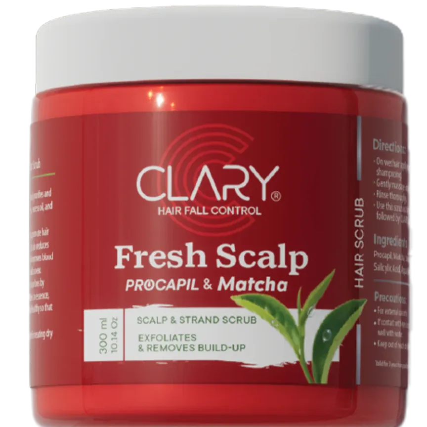 Clary | Hair Fall Control Fresh Scalp With Procapil & Matcha | 300Ml