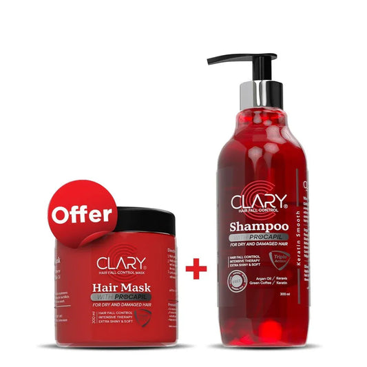 Clary | Shampoo 300ml + Hair Mask 300ml Offer