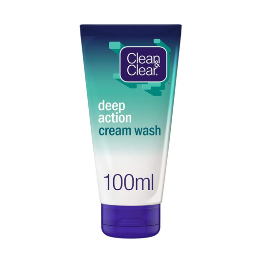 Clean & Clear | Facial Cream Wash Deep Action | 100ml