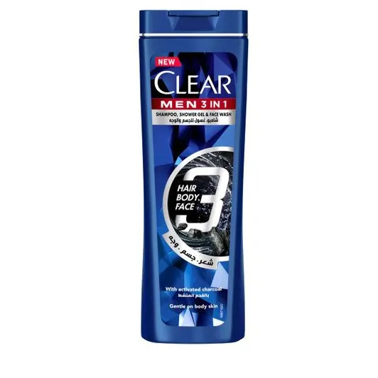 Clear | 3*1 Shampoo & Shower & Face Wash | 180ml