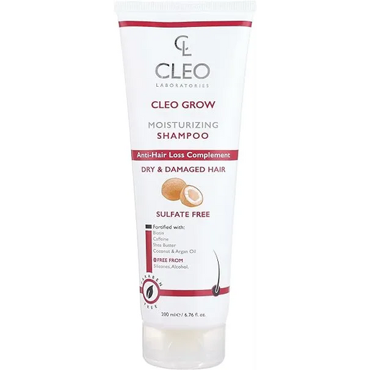 Cleo | grow Anti Hair loss moisturizing shampoo for dry & damaged hair | 200ml