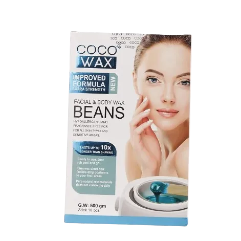 Coco | Body Hair Removal Lavender Wax with Sticks for Easy Straightening | 500gm