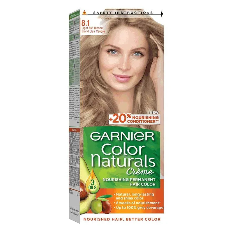Garnier | Color Naturals Hair Color | 8.1 Light Ash Blonde 15%