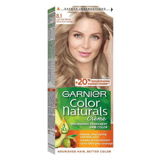 Garnier | Color Naturals Hair Color | 8.1 Light Ash Blonde 15%