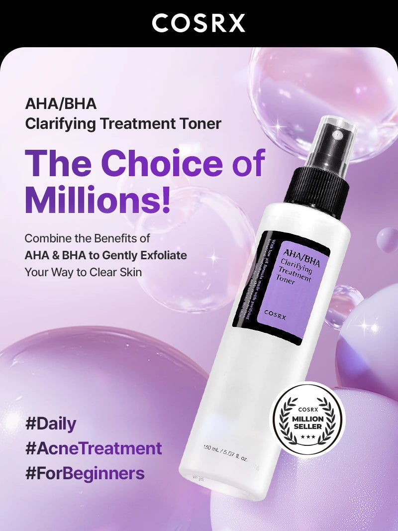 COSRX AHA BHA Clarifying Treatment Toner 150ml product benefits