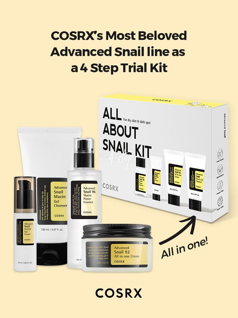 COSRX All About Snail Kit full routine and retail box