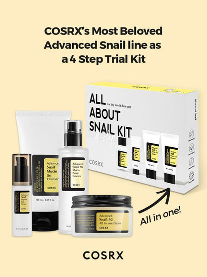 COSRX All About Snail Kit full routine and retail box
