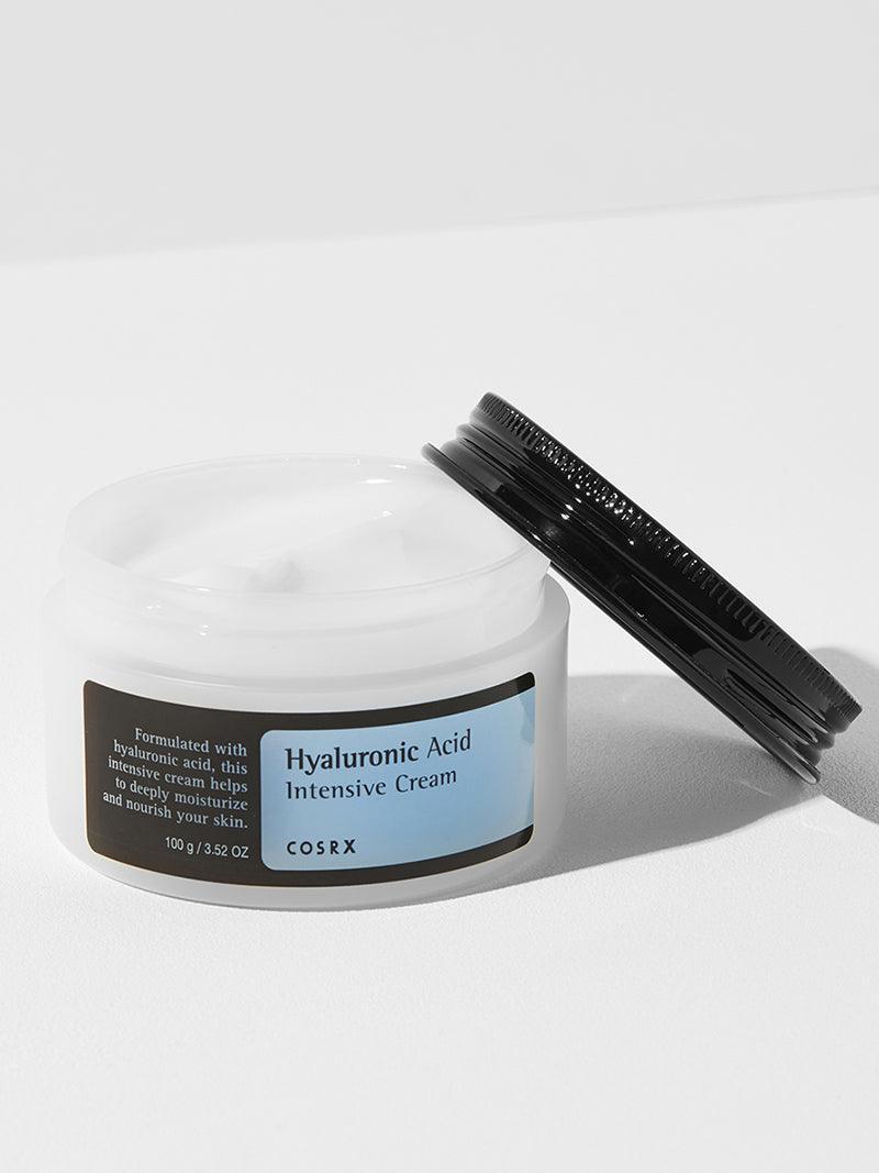 COSRX Hyaluronic Acid Intensive Cream 100g open jar