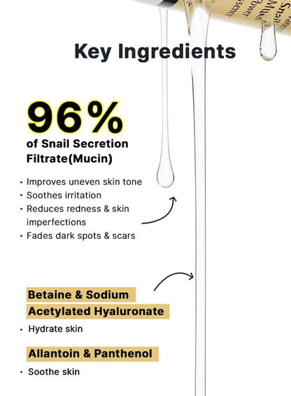 COSRX Advanced Snail 96 Mucin Power Essence 100ml texture and details