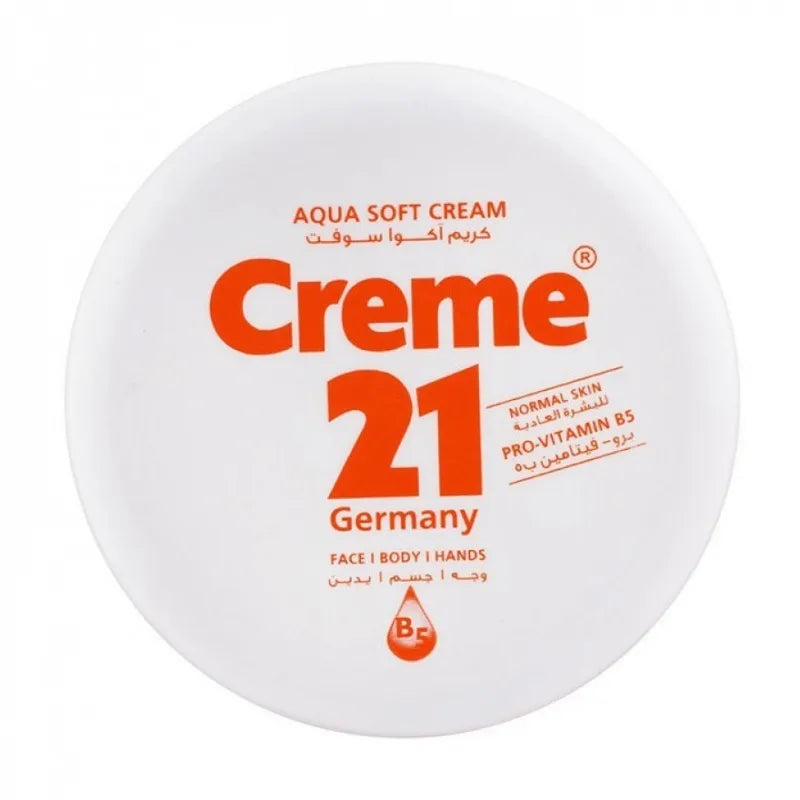 Creme 21 | Aqua Soft Cream Normal Skin With Pro Vitamin B5 | 250ml