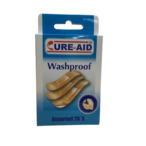 Cure-Aid | WashProof Plasters Health Personal Care | 20 Pcs