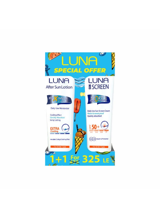 Luna Sun adult Promo Pack ( 1 Sunscreen SPF 50+1 After Sun Lotion )